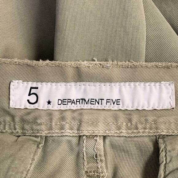 DEPARTMENT FIVE Size 34 Olive Cotton Cargo Jeans - Picture 7 of 8
